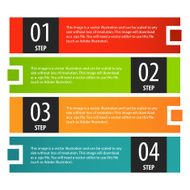 Infographics options banner steps set N5
