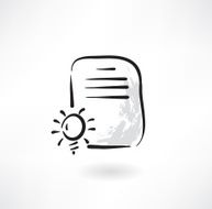 document idea grunge icon N2