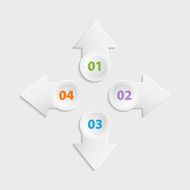 Vector web arrow buttons icon isolated on a white background