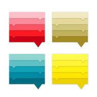 Collection of website element Colorful speech bubbles N2
