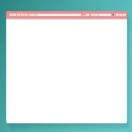 Simple Browser window on green back ground Vector 10 EPS