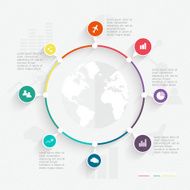 Abstract digital illustration Infographic N14
