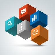 Infographics options design elements Vector icons