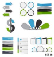 Collection of Infographic Templates for Business Vector Illustra N74