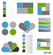 Collection of Infographic Templates for Business Vector Illustra N75