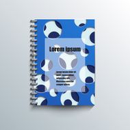 Notepad template with abstract background N17