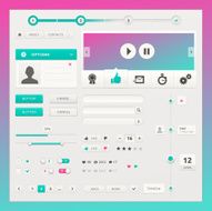 Vector user interface elements for web and mobile