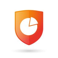 Shield icon with a pie chart
