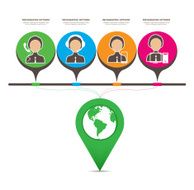 global information Infographics illustration