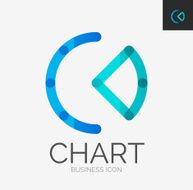 Minimal line design icon chart graph icon N7