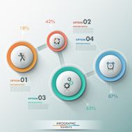 Modern infographics options banner N364
