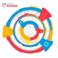 technology intarface sphere background concept N3