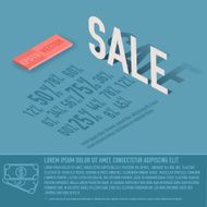 sale percent card business vector background concept illustration design