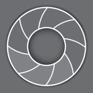 Abstract Curve Gray Background eps10