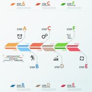Minimal infographic timeline N3