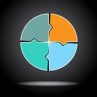 Diagram infographic for business project workflow N31