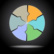 Diagram infographic for business project workflow N32