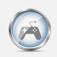 Game and Fun Glossy Icon Vector Illustration N4