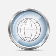 Browser Glossy Icon Vector Illustration N4