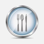 Food and Drink Glossy Icon Vector Illustration N8