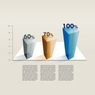 Example of business graph Infographics chart