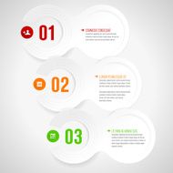 Stylized paper bubbles - infographics N2
