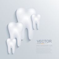 Vector modern tooth background N2