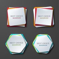 Vector moder banners element design N5