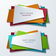 Vector moder banners element design N9