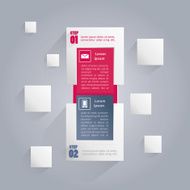 Infographics banner with icons and area for your text