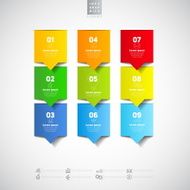 Modern infographics options banner N365