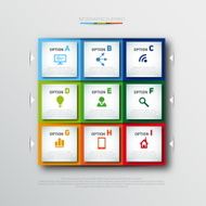 Modern infographics options banner N366