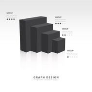 Vector for infographic or web design black style