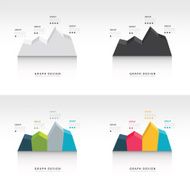 Editable business diagram graph chart set