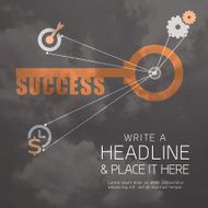 Key to Success business concept background design