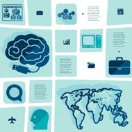 business flat infographic N46