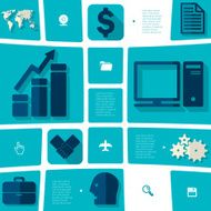 business flat infographic N47