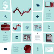 business flat infographic N48
