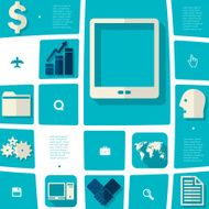 business flat infographic N50