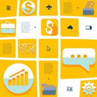 business flat infographic N52