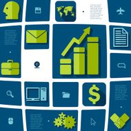 business flat infographic N53