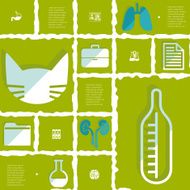 veterinary flat infographic N29