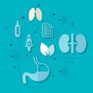 Medical flat infographic N15