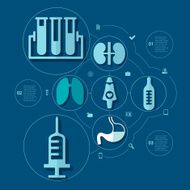 Medical flat infographic N18