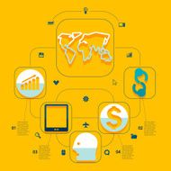 business flat infographic N55