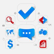 business sticker infographic N64