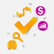 business sticker infographic N66