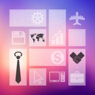 business infographic with unfocused background N157