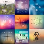 business infographic with unfocused background N159