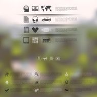 business infographic with unfocused background N160